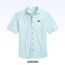 JOHNNIE-O BRECK SOLID KNIT SHORT SLEEVE BUTTON DOWN
