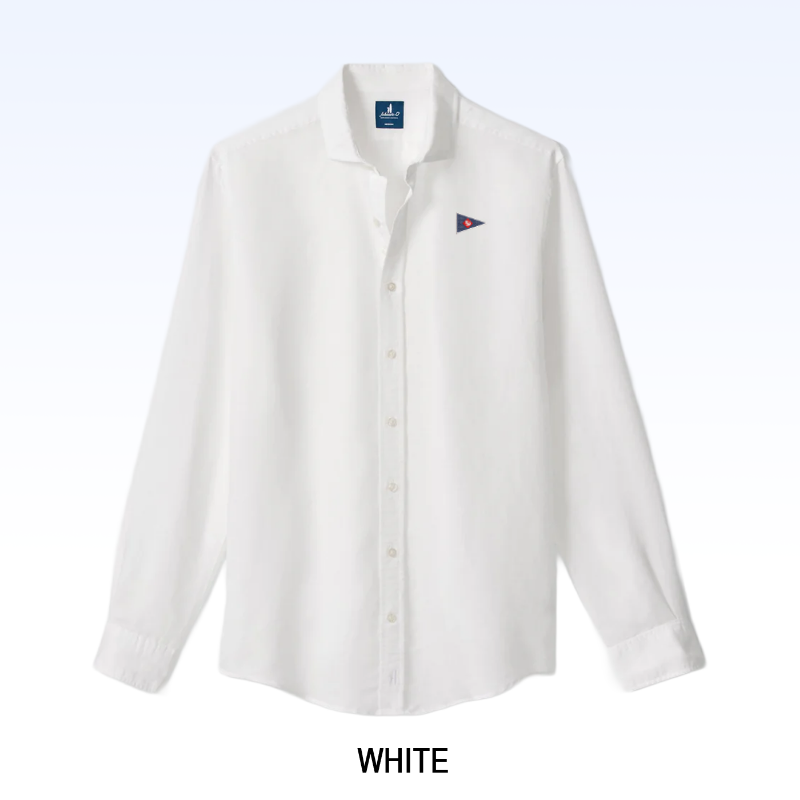 JOHNNIE-O LINEN BLEND BUTTON DOWN SHIRT - MCCARTHY SOLID