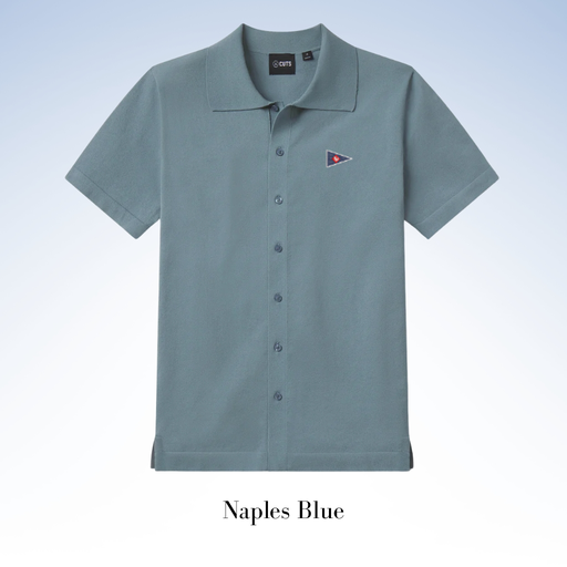 CUTS CLOTHING RIVIERA KNIT BUTTON UP