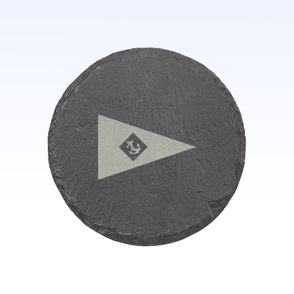 SET OF 4 SLATE COASTERS - 4"