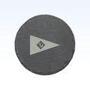 SET OF 4 SLATE COASTERS - 4"